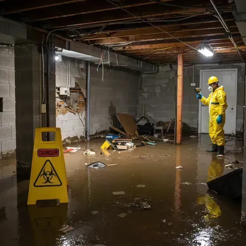 Flooded Basement Electrical Hazard in Country Walk, FL Property