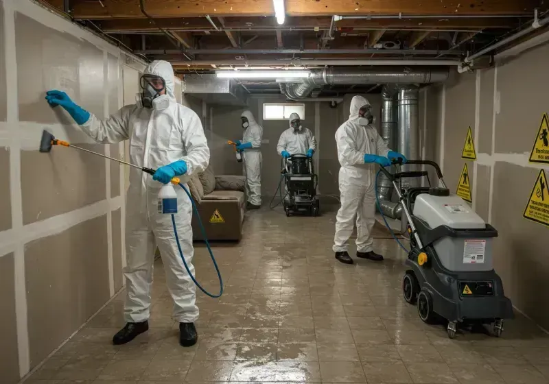 Basement Moisture Removal and Structural Drying process in Country Walk, FL